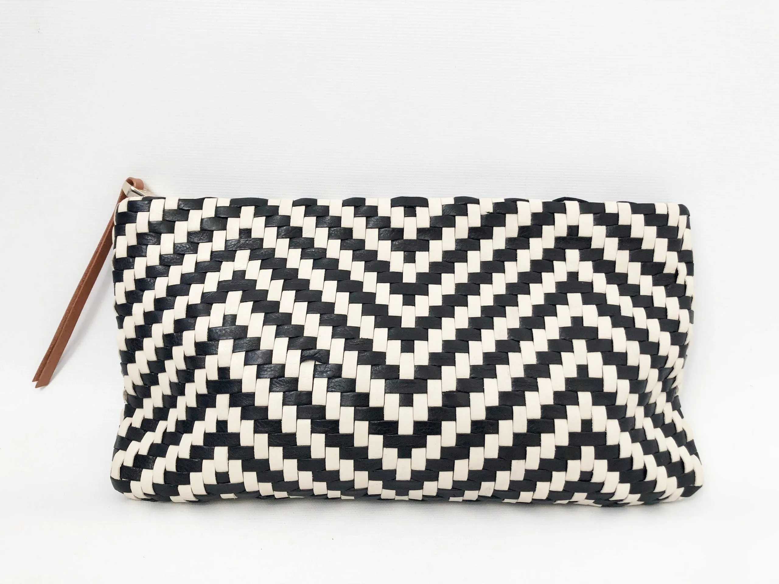 Christopher Kon Woven Leather Clutch