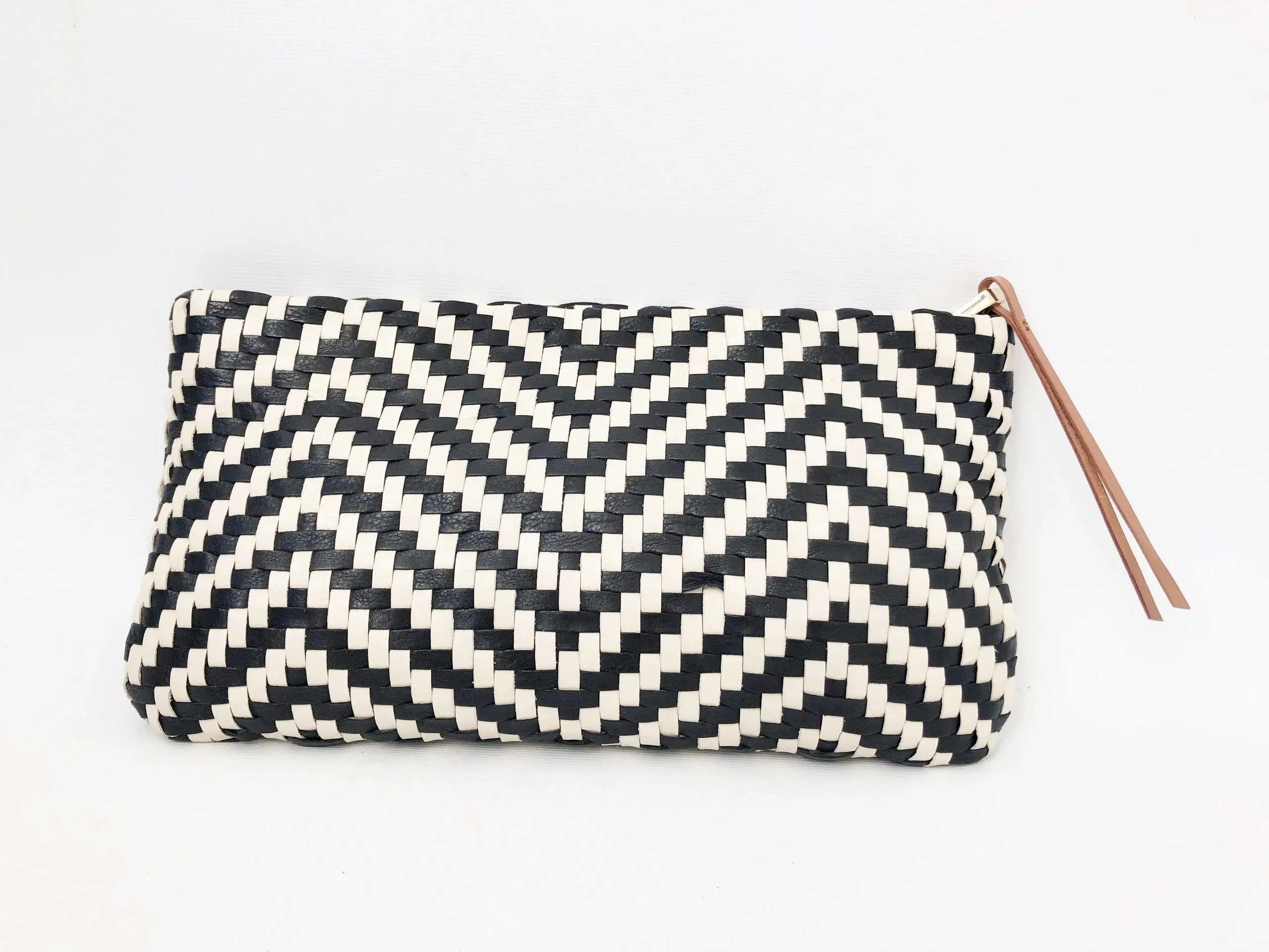 Christopher Kon Woven Leather Clutch