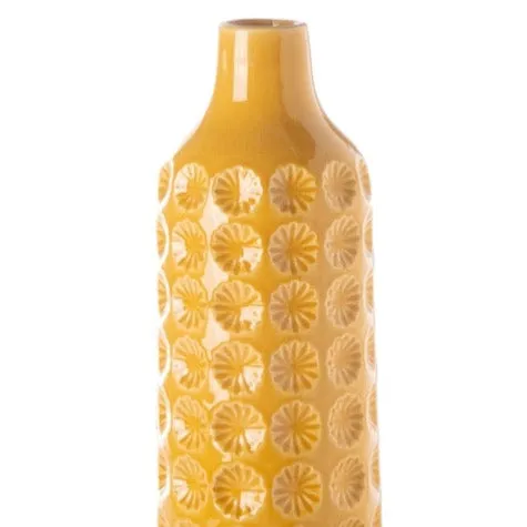 CLOVER DEBOSSED GOLDEN VASE