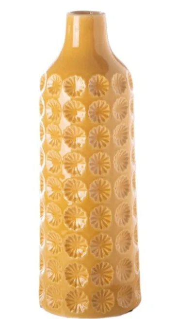 CLOVER DEBOSSED GOLDEN VASE