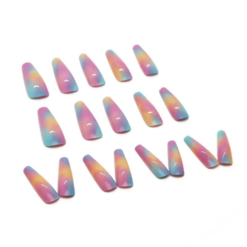 Coffin gel colorful clouds