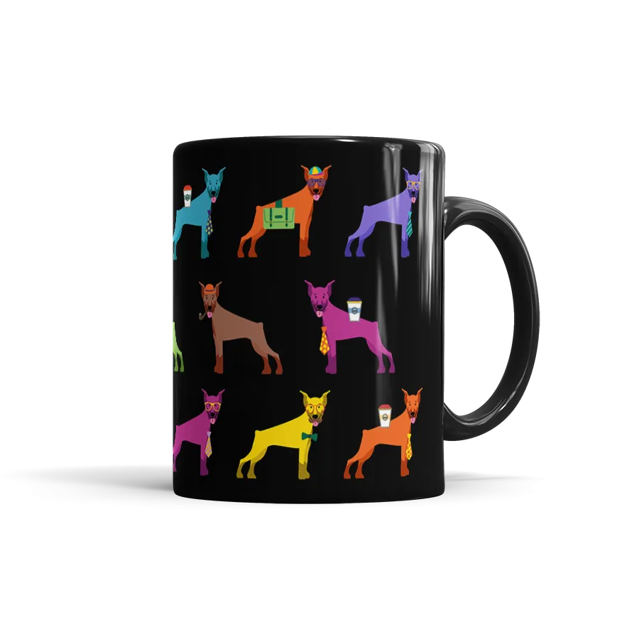 Colorful Doberman Mug