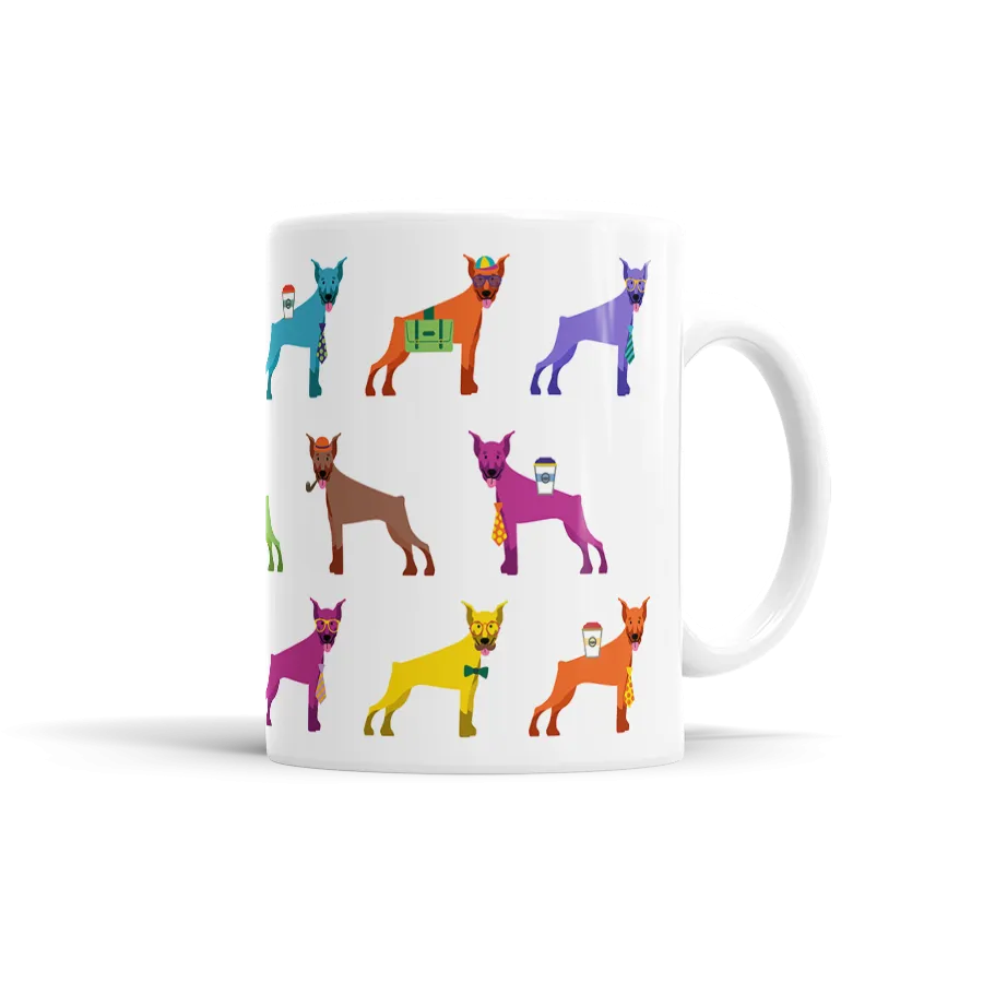 Colorful Doberman Mug