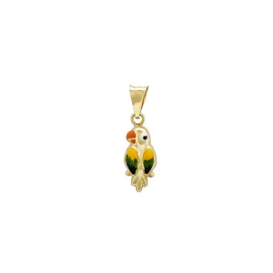 Colorful Parrot Pendant (14K)