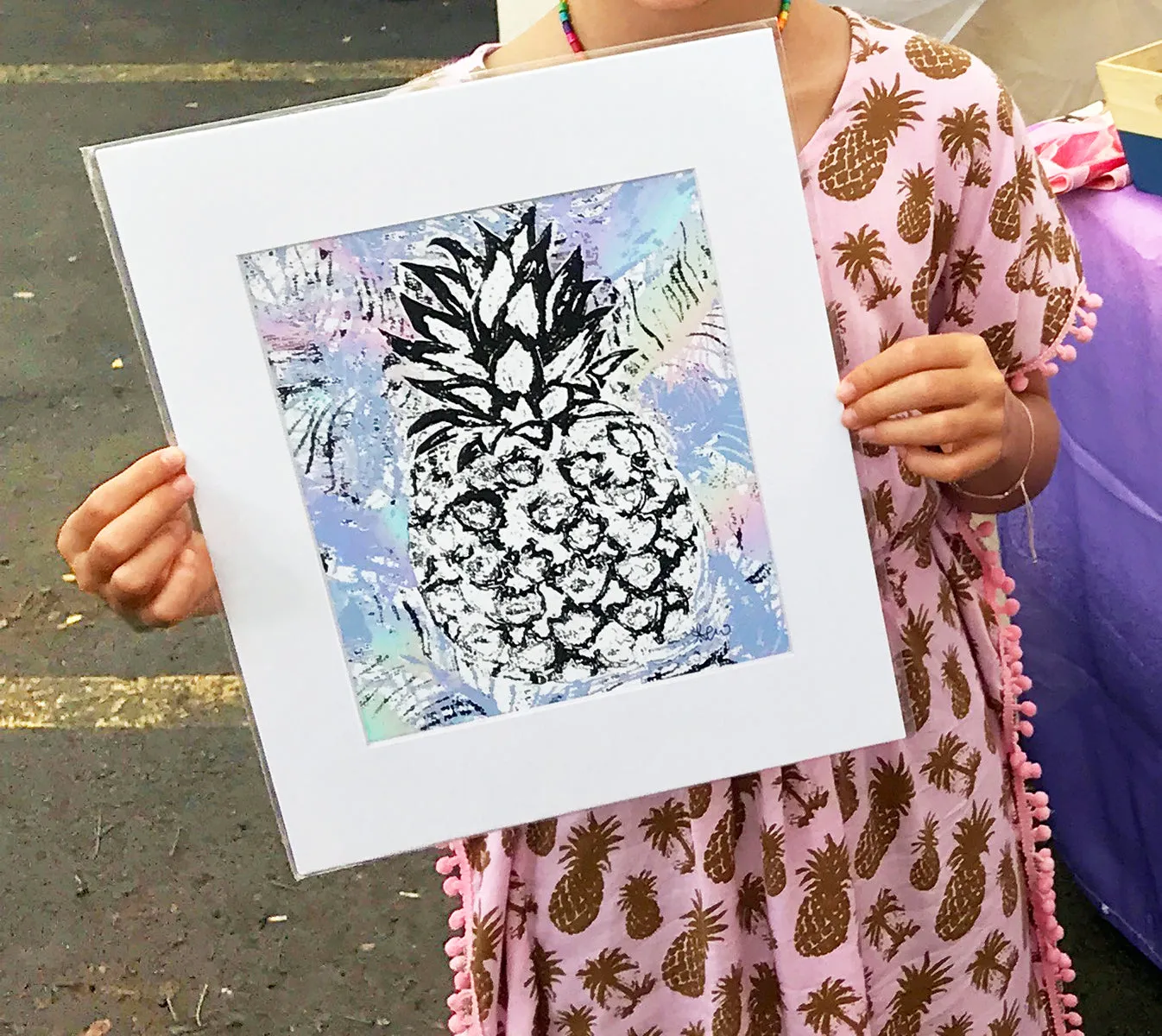 Colorful Pineapple Wall Art
