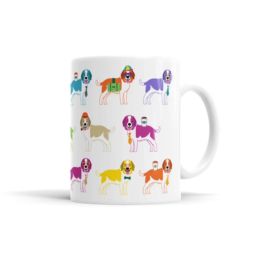 Colorful Saint Bernard Mug