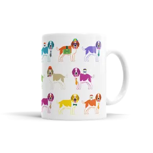 Colorful Saint Bernard Mug
