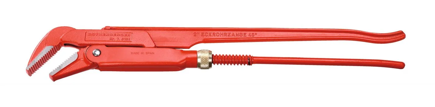 Corner pipe wrench 45°