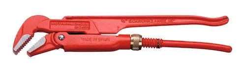 Corner pipe wrench 45°