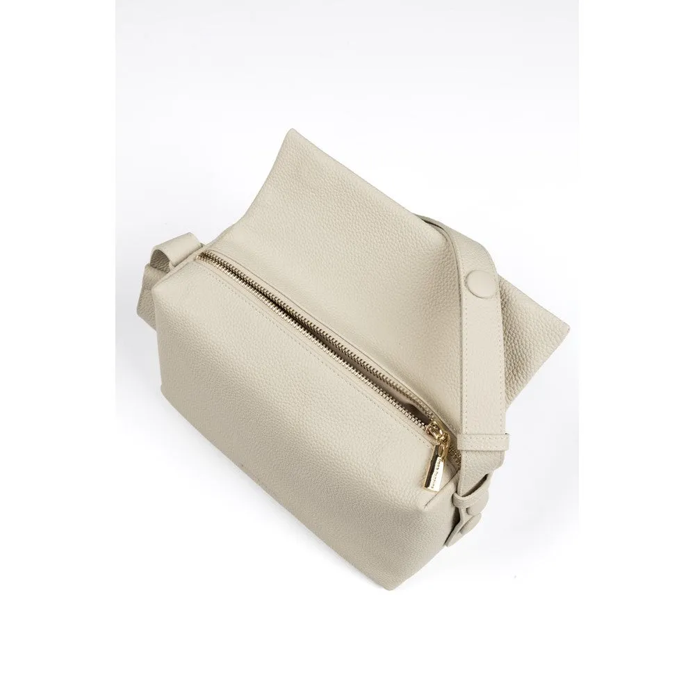 Cream Tamara Leather Handbag