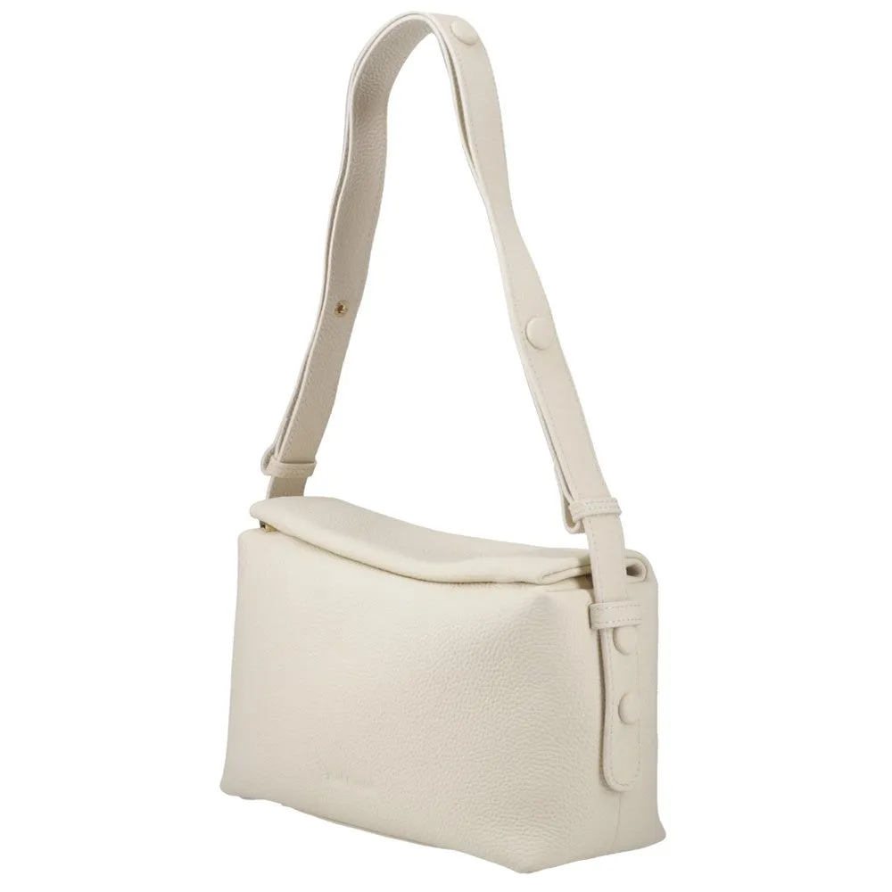 Cream Tamara Leather Handbag