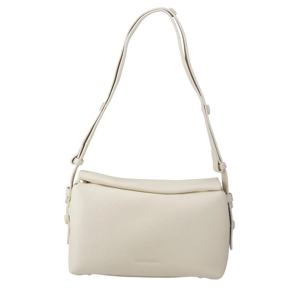 Cream Tamara Leather Handbag