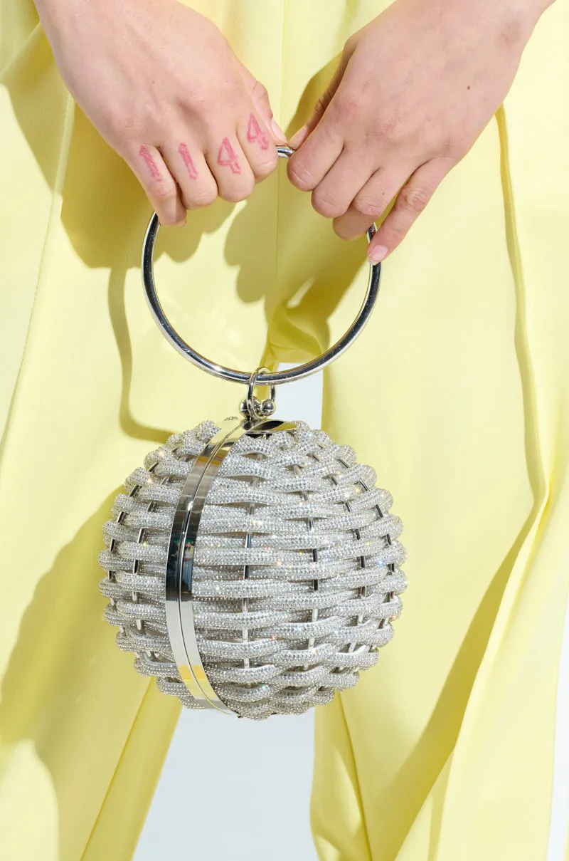 DIAMONDS DRIPPIN SPHERE PURSE