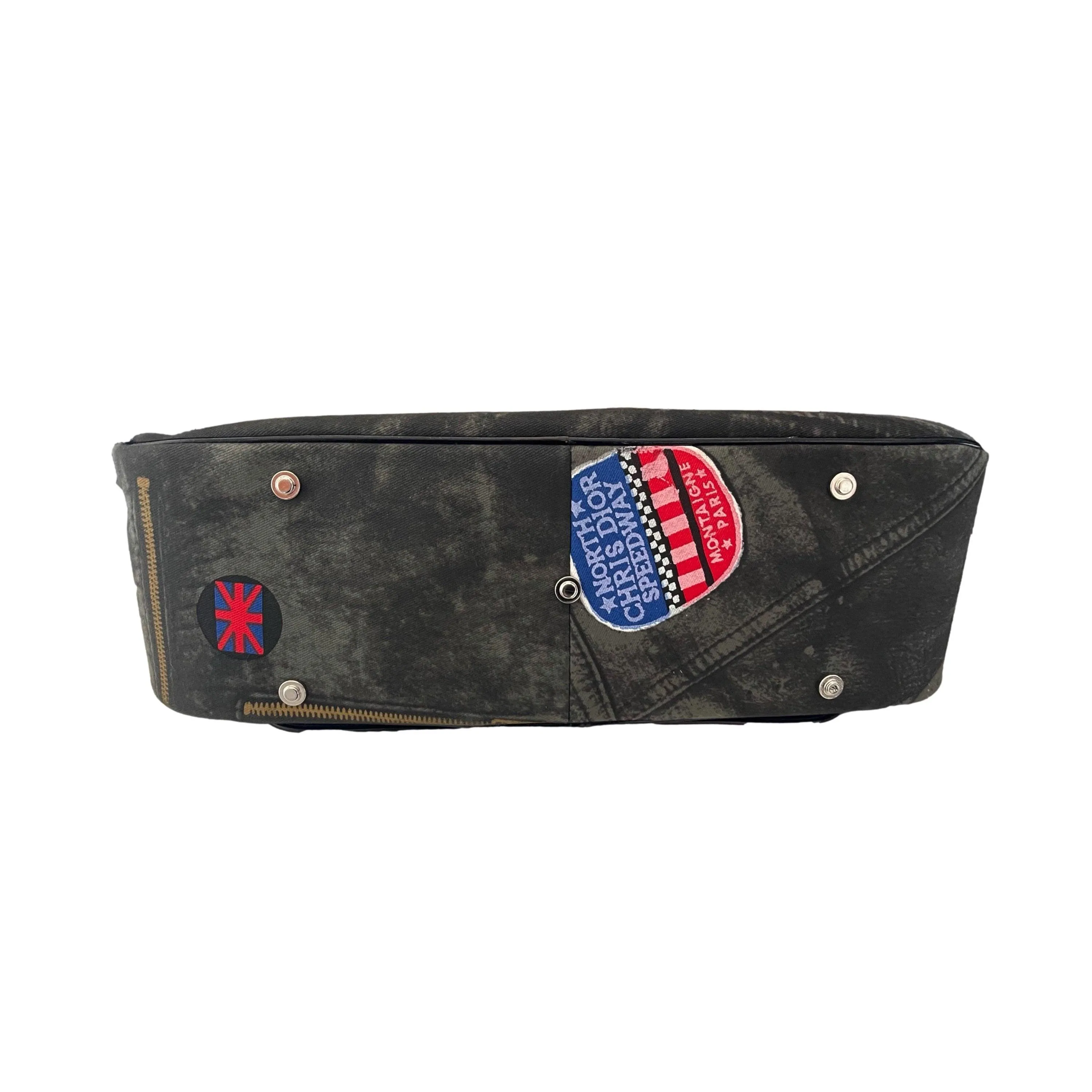 Dior Denim Speedway Jumbo Top Handle Bag