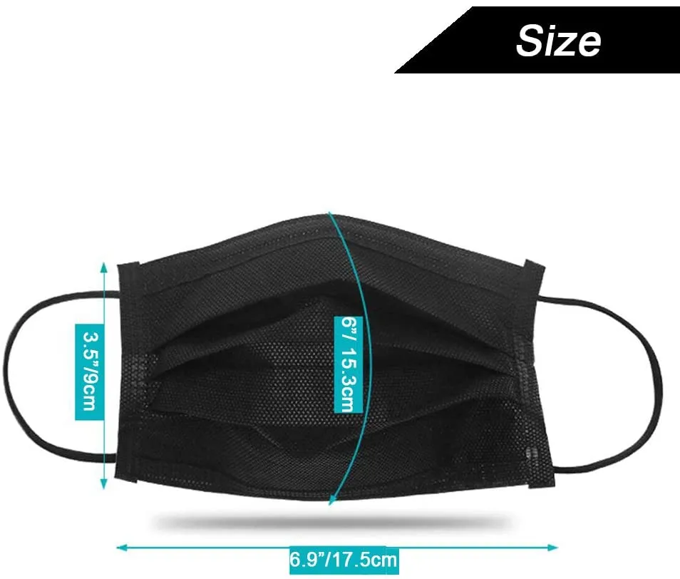 Disposable Non-woven Black Face Mask