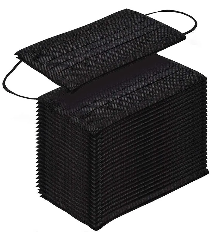 Disposable Non-woven Black Face Mask
