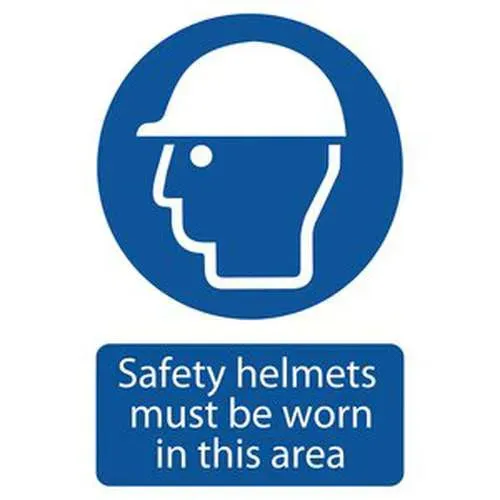 Draper Safety Helmet Must Be Worn' Mandatory Sign Dr-72869