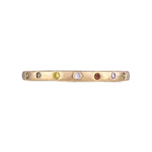 Dunes Narrow Multi-Color Diamond Band
