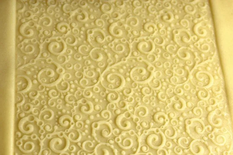 Engraved Embossing Rolling Pin Magical Swirls Pattern, Christmas Gift