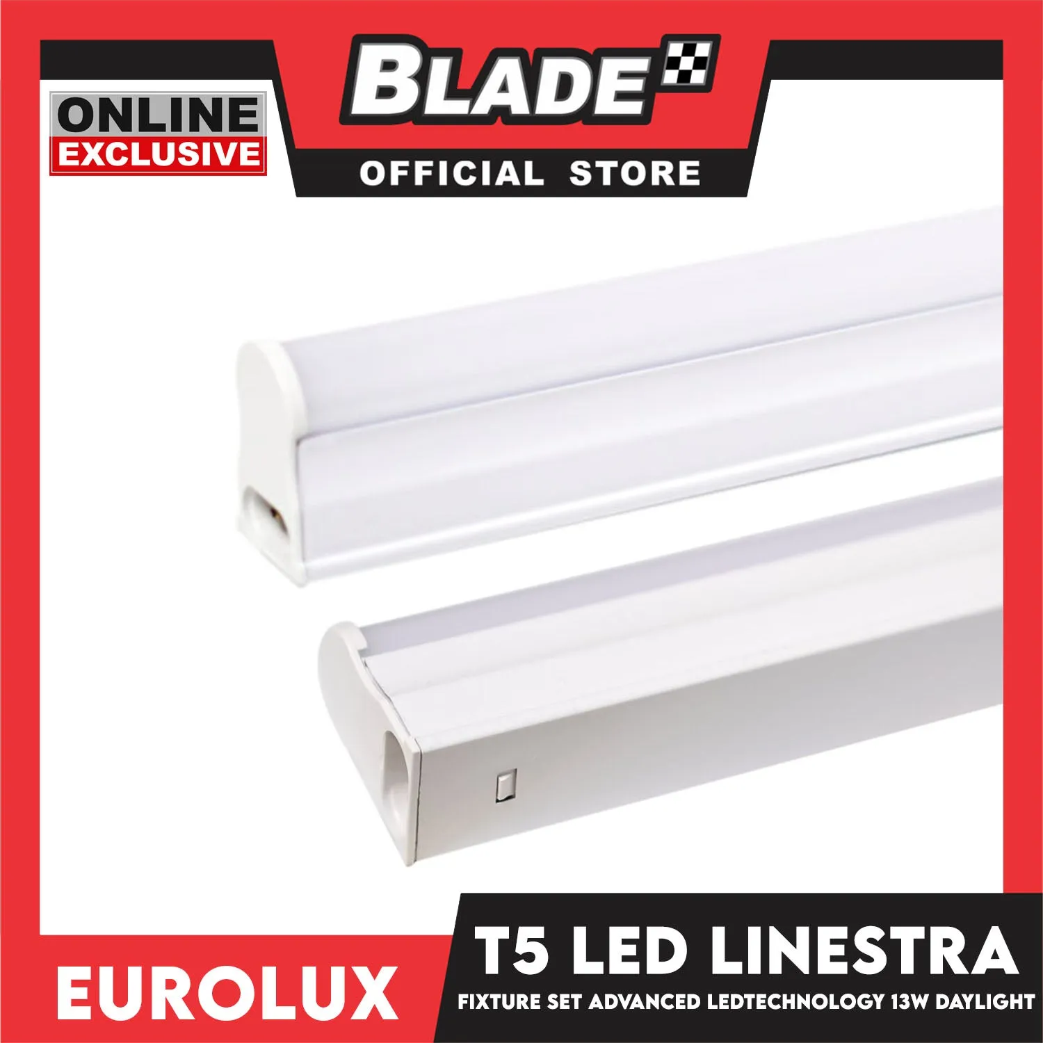 Eurolux T5 LED Linestra Fixture Set 6500K 13W (Daylight)