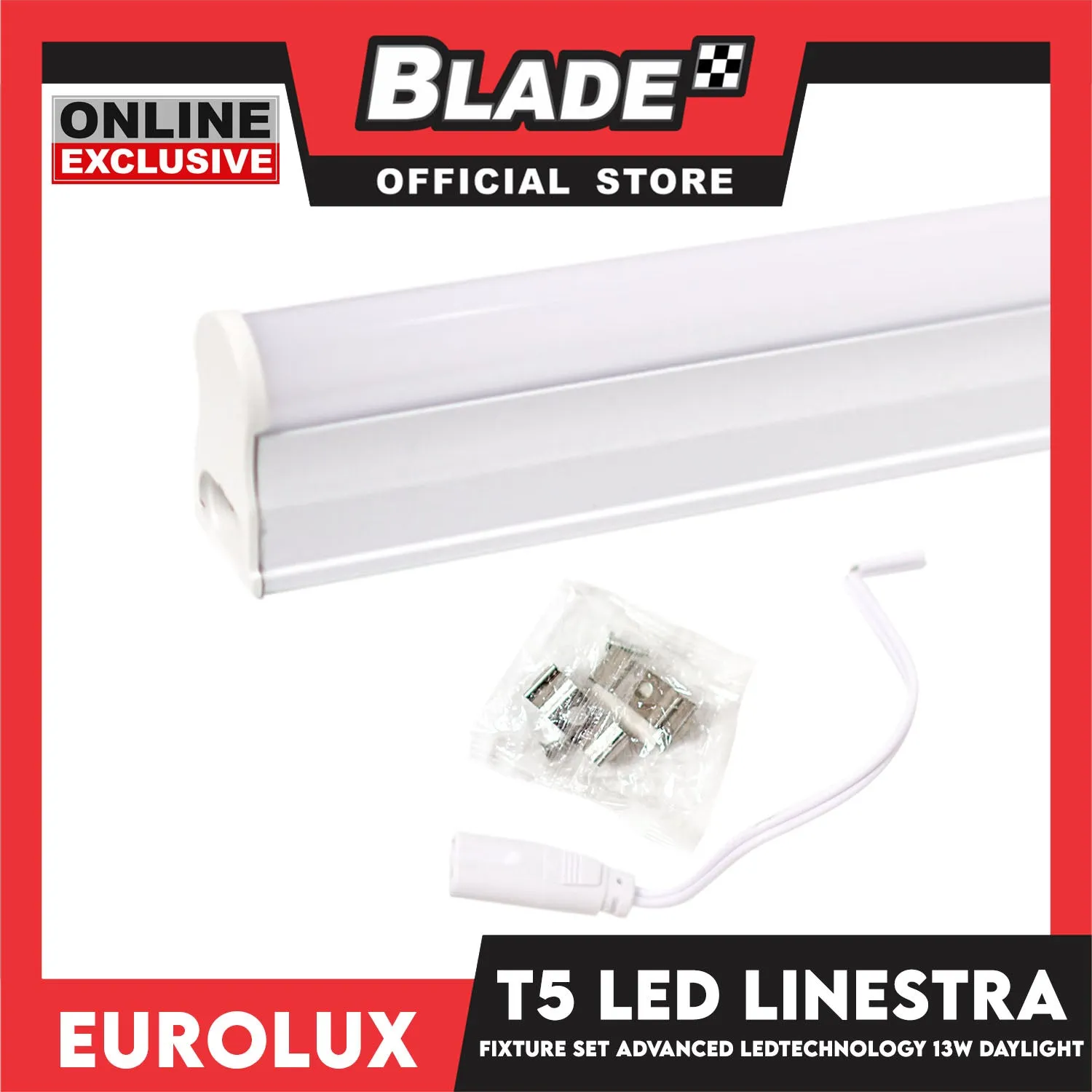 Eurolux T5 LED Linestra Fixture Set 6500K 13W (Daylight)