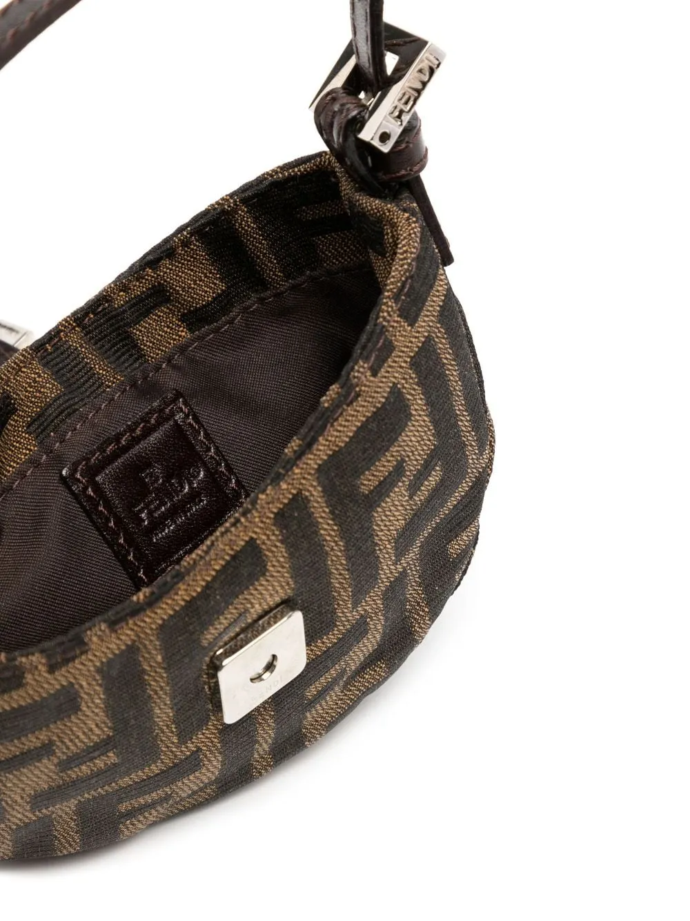 Fendi Pre-Owned 1965-1999 Mini Zucca FF Plaque Handbag