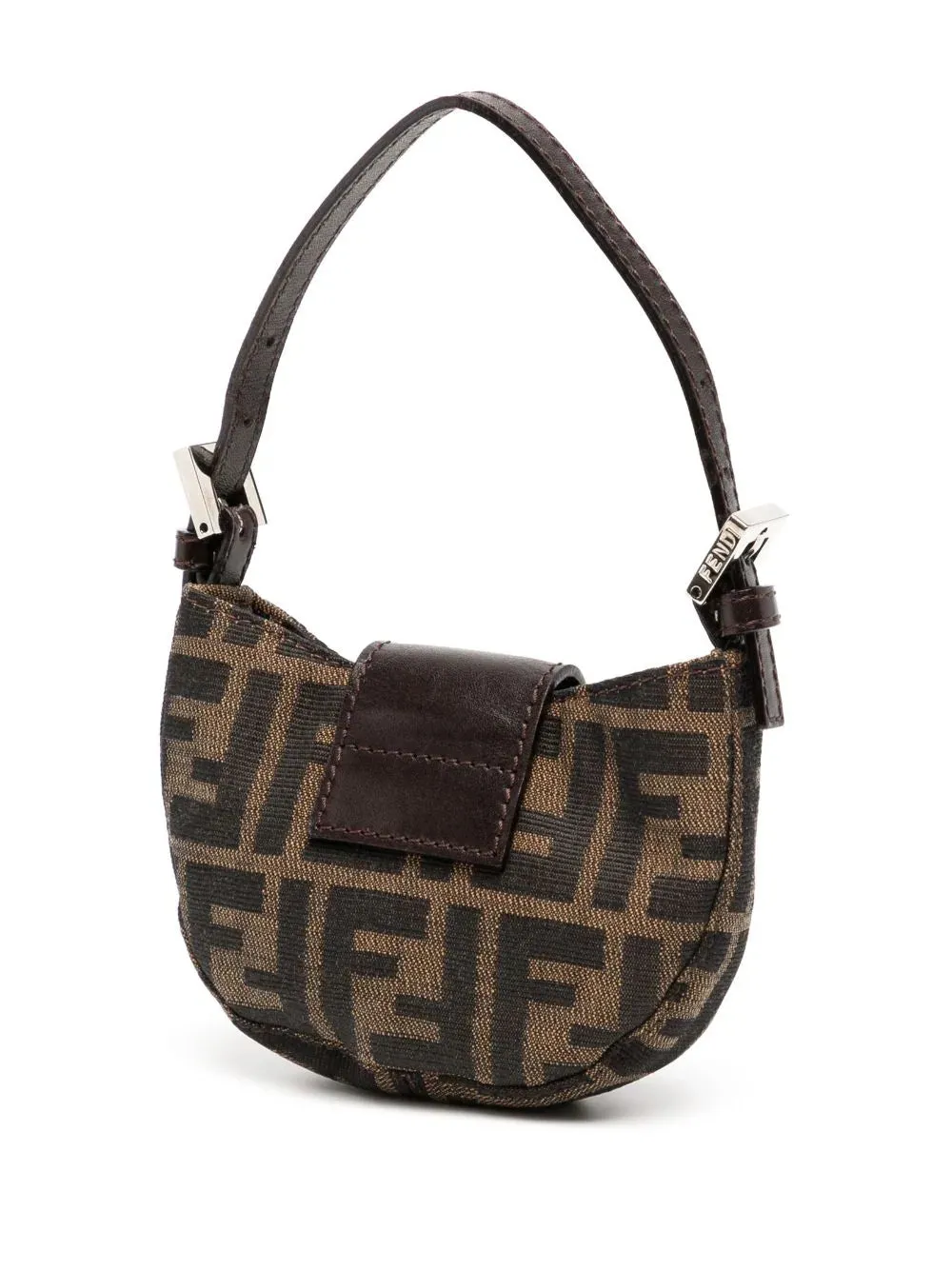 Fendi Pre-Owned 1965-1999 Mini Zucca FF Plaque Handbag