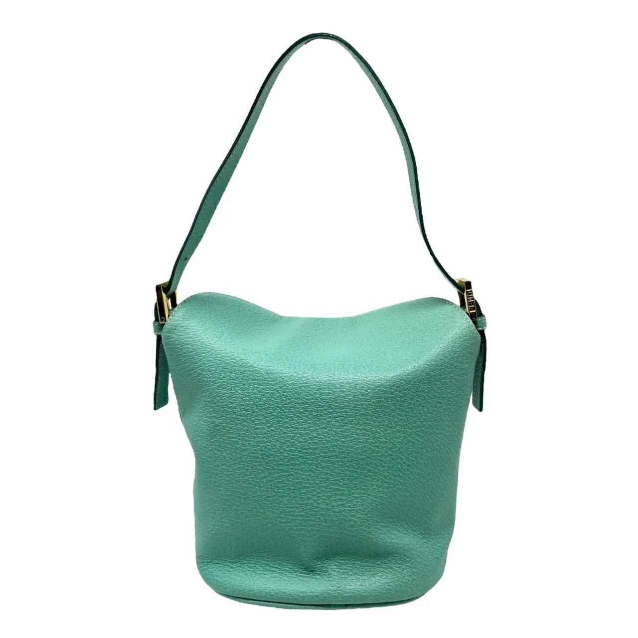 Fendi Turquoise Mini Top Handle Bag
