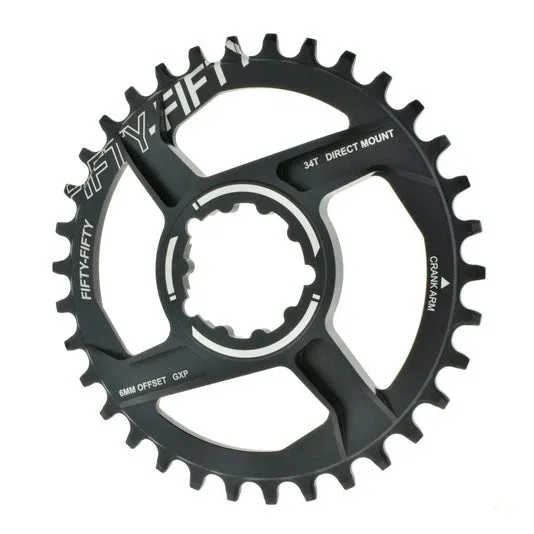 Fifty-Fifty X Sram DUB GXP Direct Mount Narrow Wide Guide Chain Rings 6mm Offset