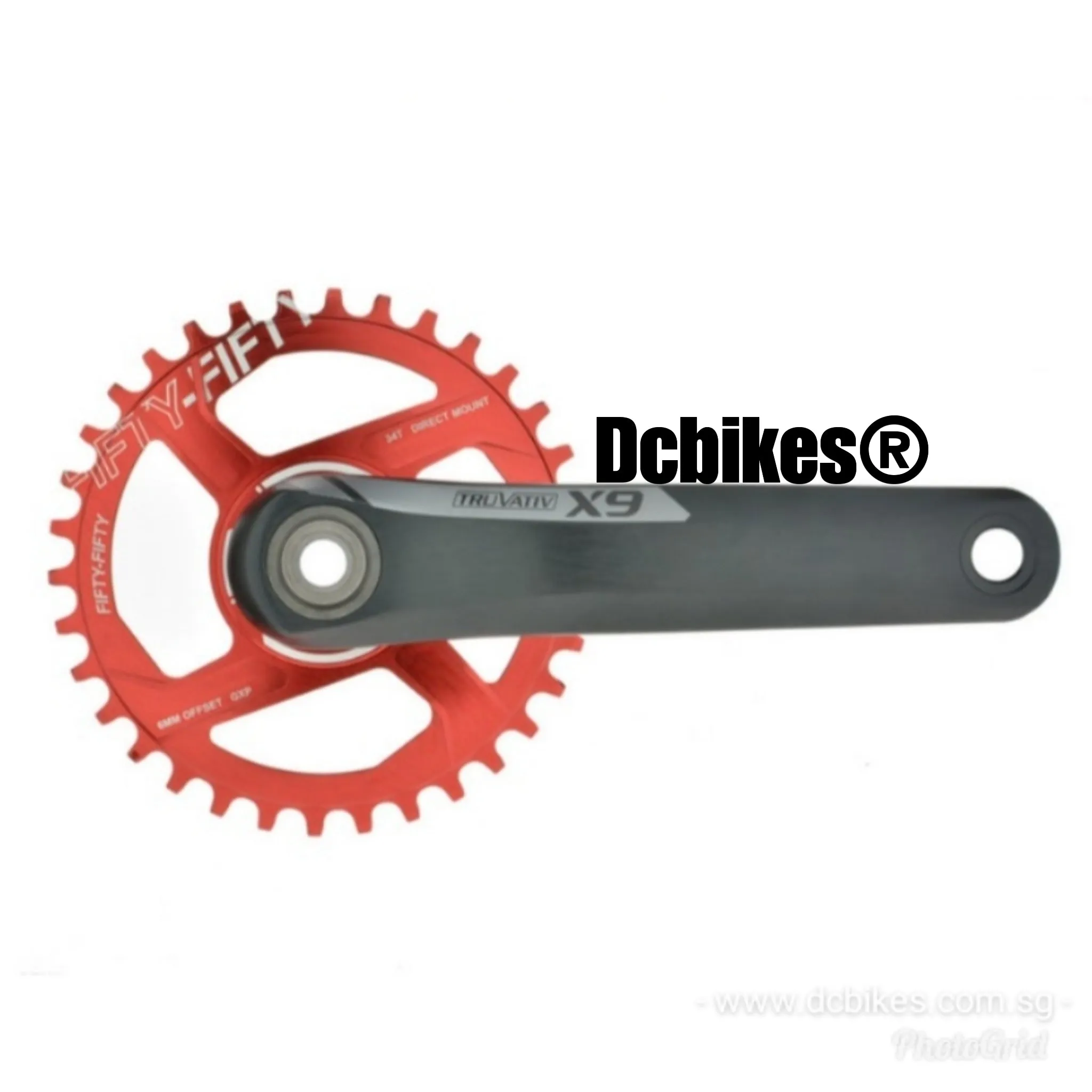 Fifty-Fifty X Sram DUB GXP Direct Mount Narrow Wide Guide Chain Rings 6mm Offset