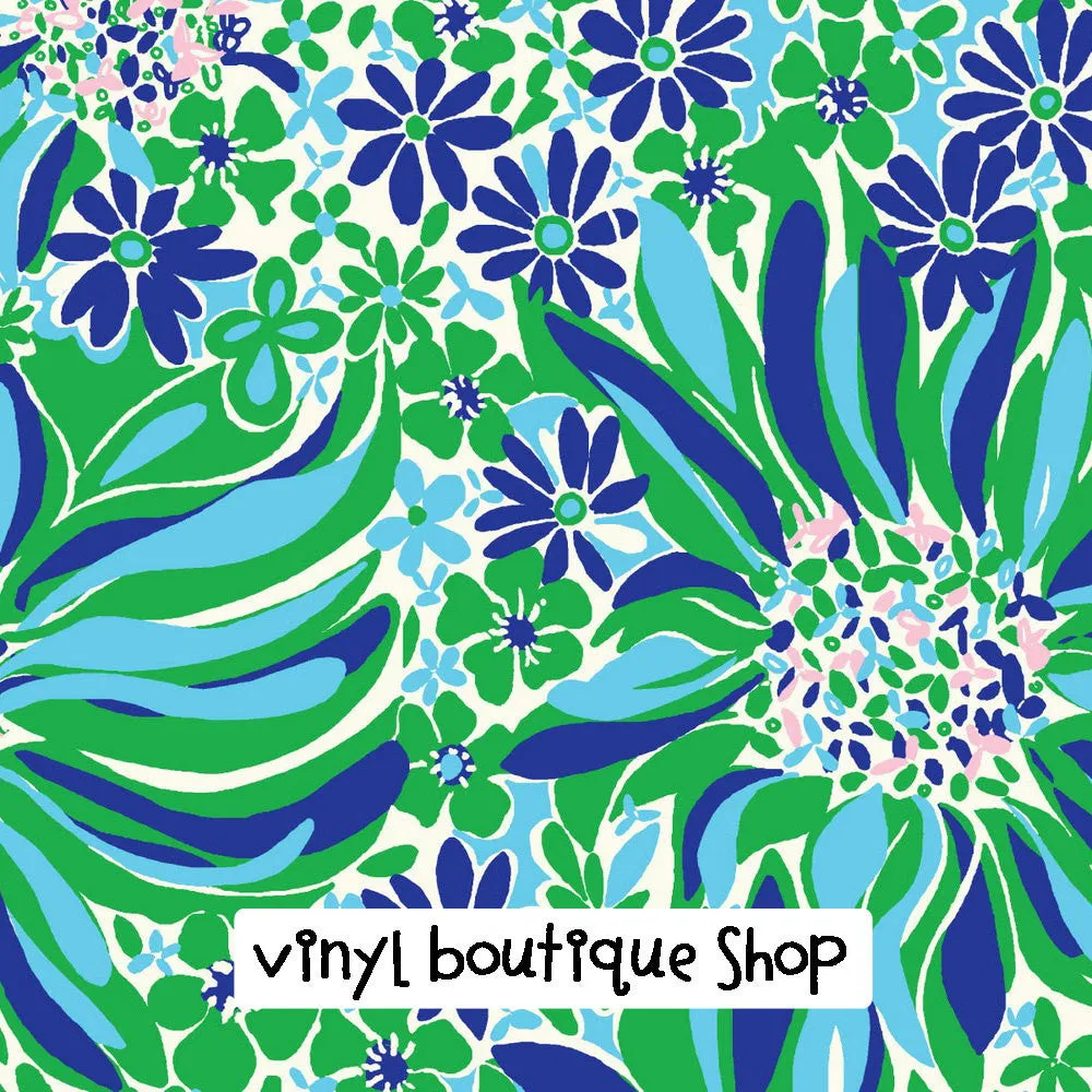 Flowey Flowers Big Green Blue Lilly Inspired Vinyl