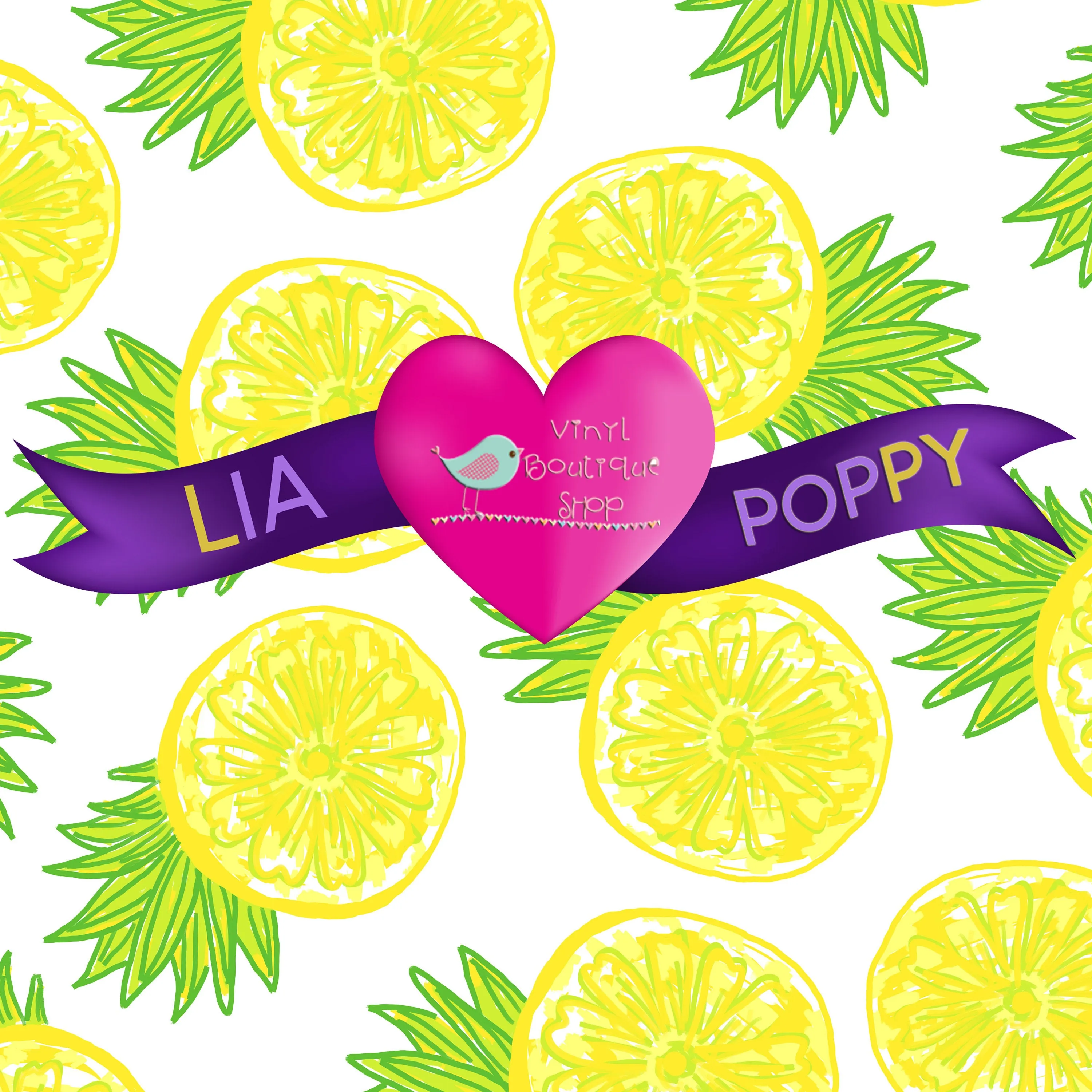 Fruit Lia Poppy Vinyl Sheet LPY-127