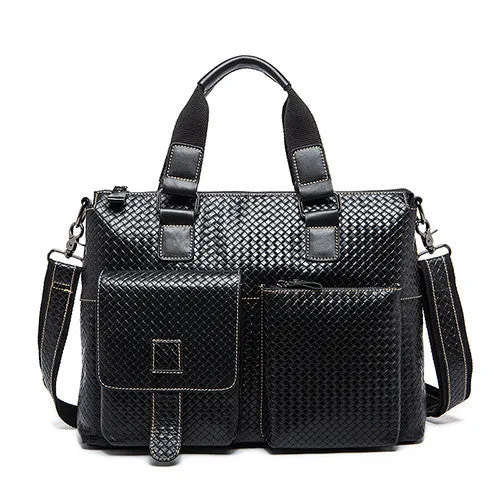 Genuine Leather Men bag Casual men's briefcase shoulder Bags Laptop crossbody messenger bag men leather men's travel bags
