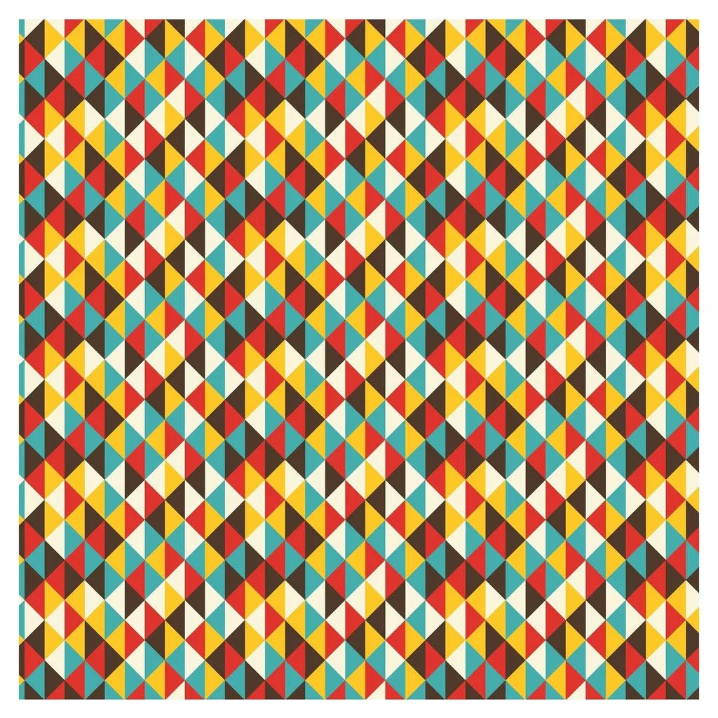 Geometric Buttercup and Ocean Heat Transfer Vinyl Sheet