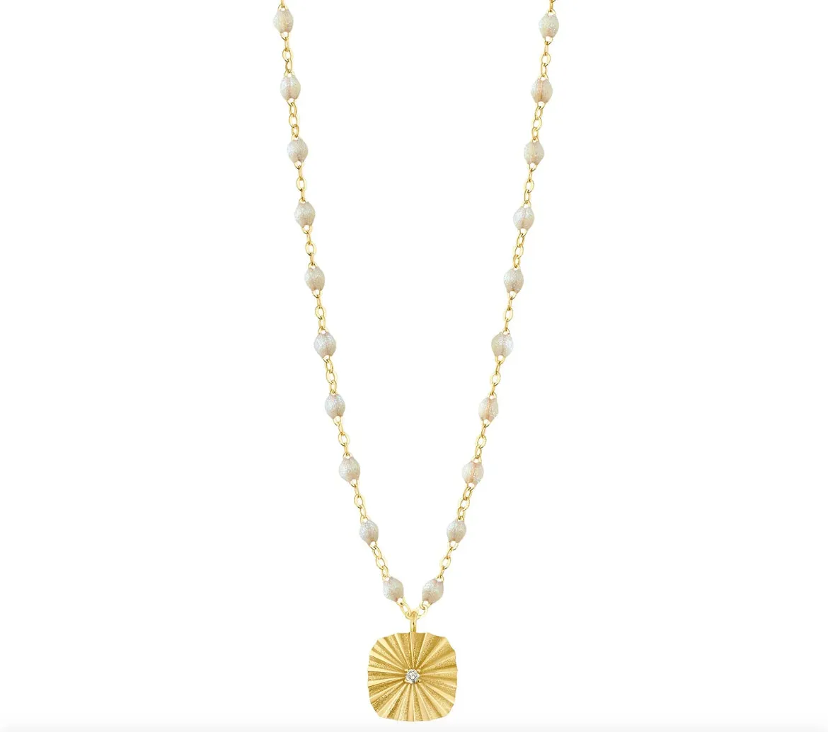 Gigi Clozeau- Classic 16.5” Miss Gigi Lumiere Necklace- 18k yellow gold- Opal