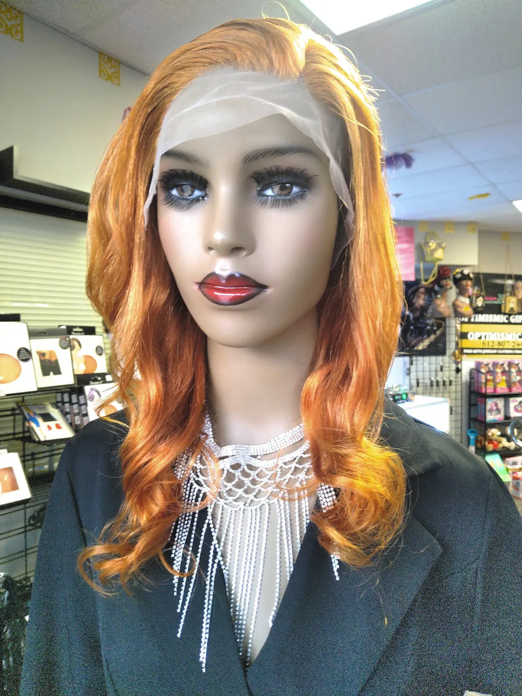 Ginger 350 13x6 HD Lace 22inch 180 Density Human Hair Wig $195 Optimismic Wigs and Gifts St Paul MN