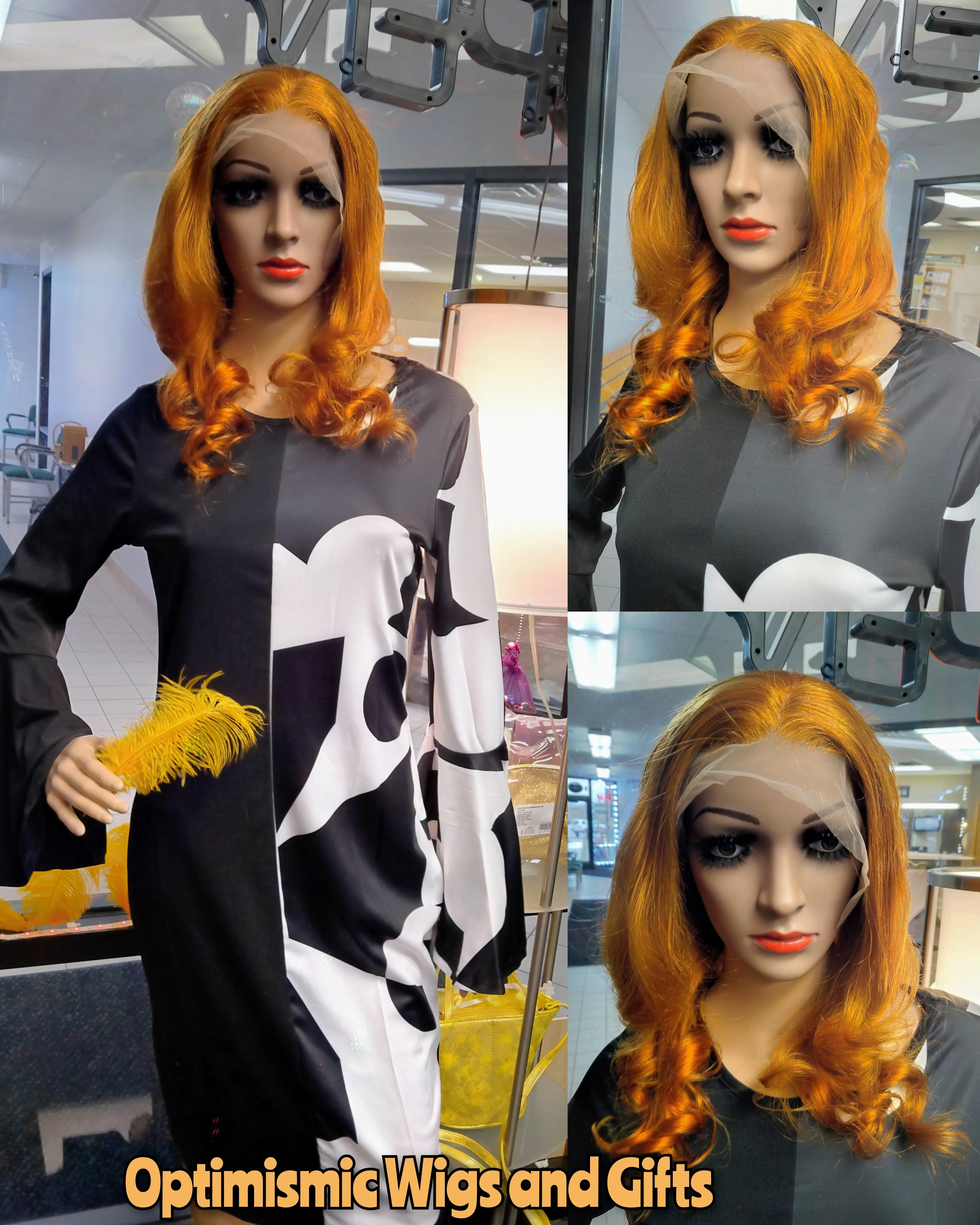 Ginger 350 13x6 HD Lace 22inch 180 Density Human Hair Wig $195 Optimismic Wigs and Gifts St Paul MN