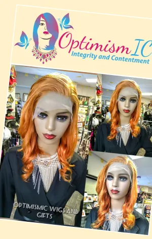 Ginger 350 13x6 HD Lace 22inch 180 Density Human Hair Wig $195 Optimismic Wigs and Gifts St Paul MN