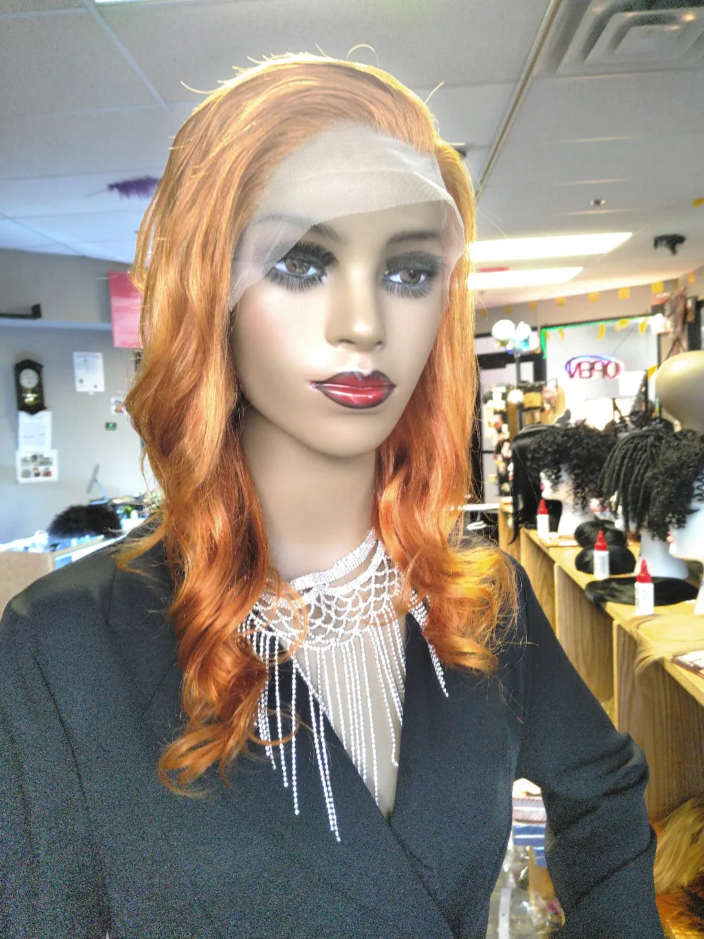 Ginger 350 13x6 HD Lace 22inch 180 Density Human Hair Wig $195 Optimismic Wigs and Gifts St Paul MN
