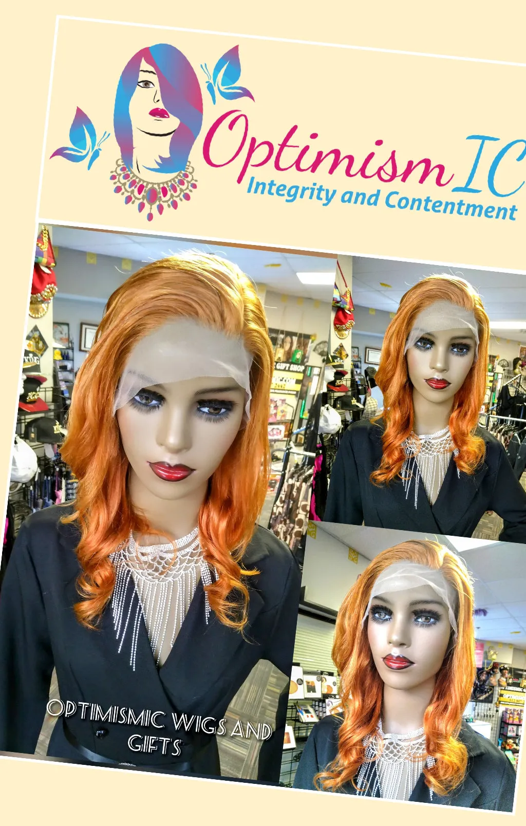 Ginger 350 13x6 HD Lace 22inch 180 Density Human Hair Wig $195 Optimismic Wigs and Gifts St Paul MN