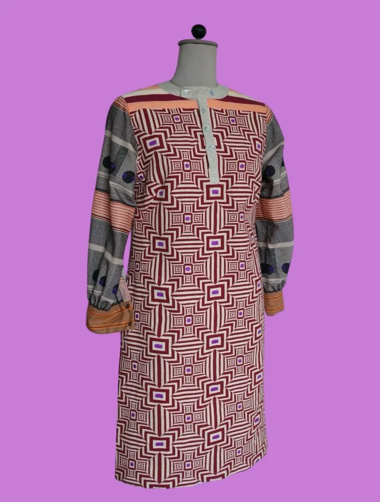 Hand Woven Organic Cotton Shirt Dress