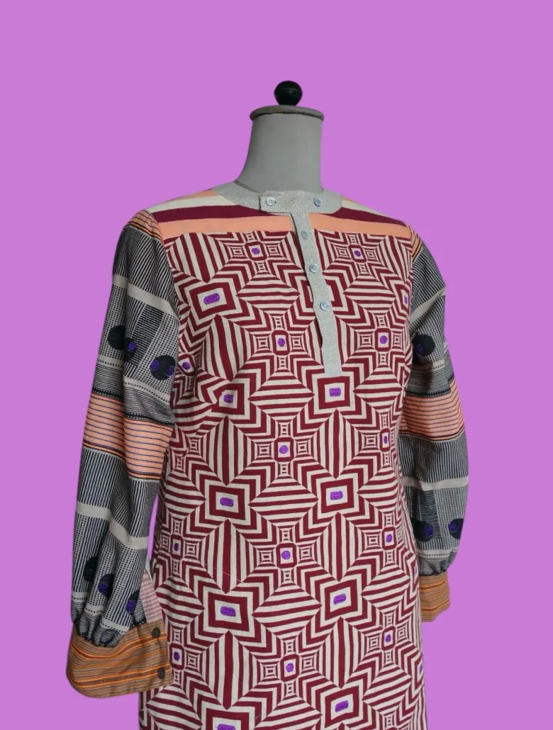 Hand Woven Organic Cotton Shirt Dress