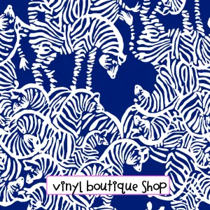 I Herd Your Navy Blue  Lilly Inspired Printed Patterned Craft Vinyl