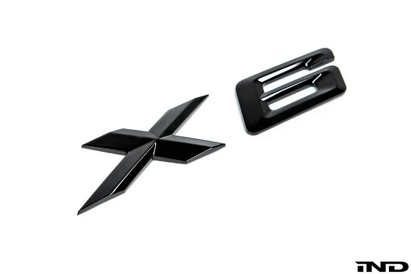 IND E71 X6 Painted Trunk Emblem