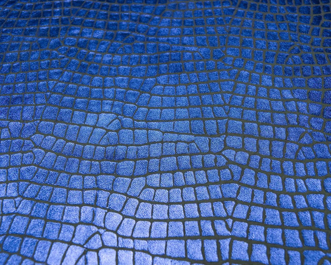 Italian Crocodile Print on Goat