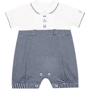 Jarvis Navy Boys Toy Embroidery Romper