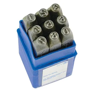 Jet 391109-6mm Number Stamp Set