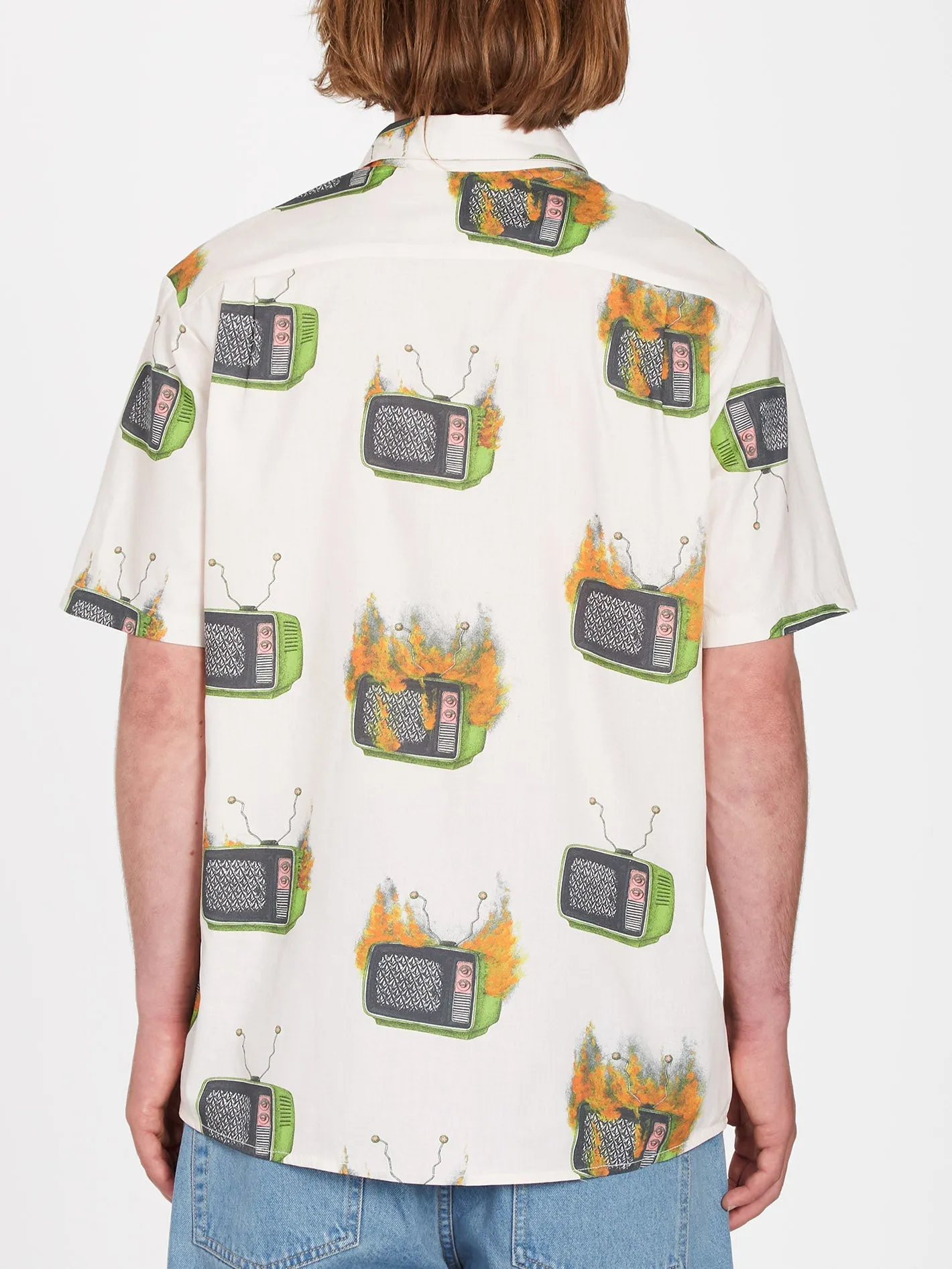 Justin Hager Woven Shirt - WHITECAP GREY