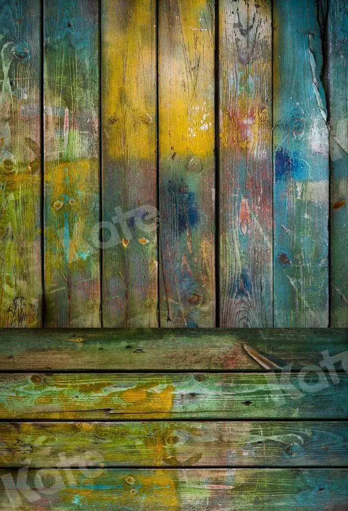 Kate Art Old Wood Plank Texture Backdrop for photography