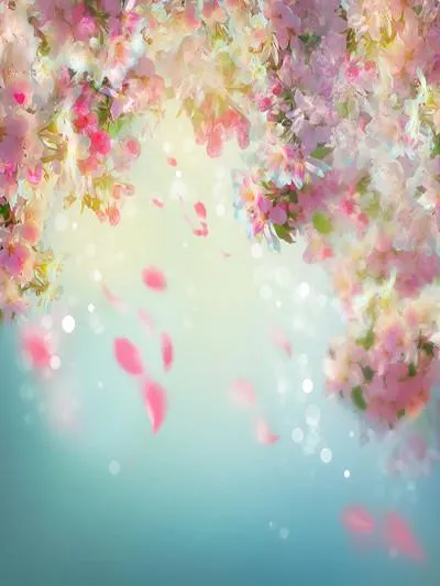 Kate Beautiful Flowers Blue Sky Valentine¡¯s Day Backdrop for Photography